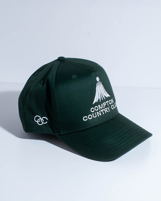 Compton Country Club: Green & White Snapback